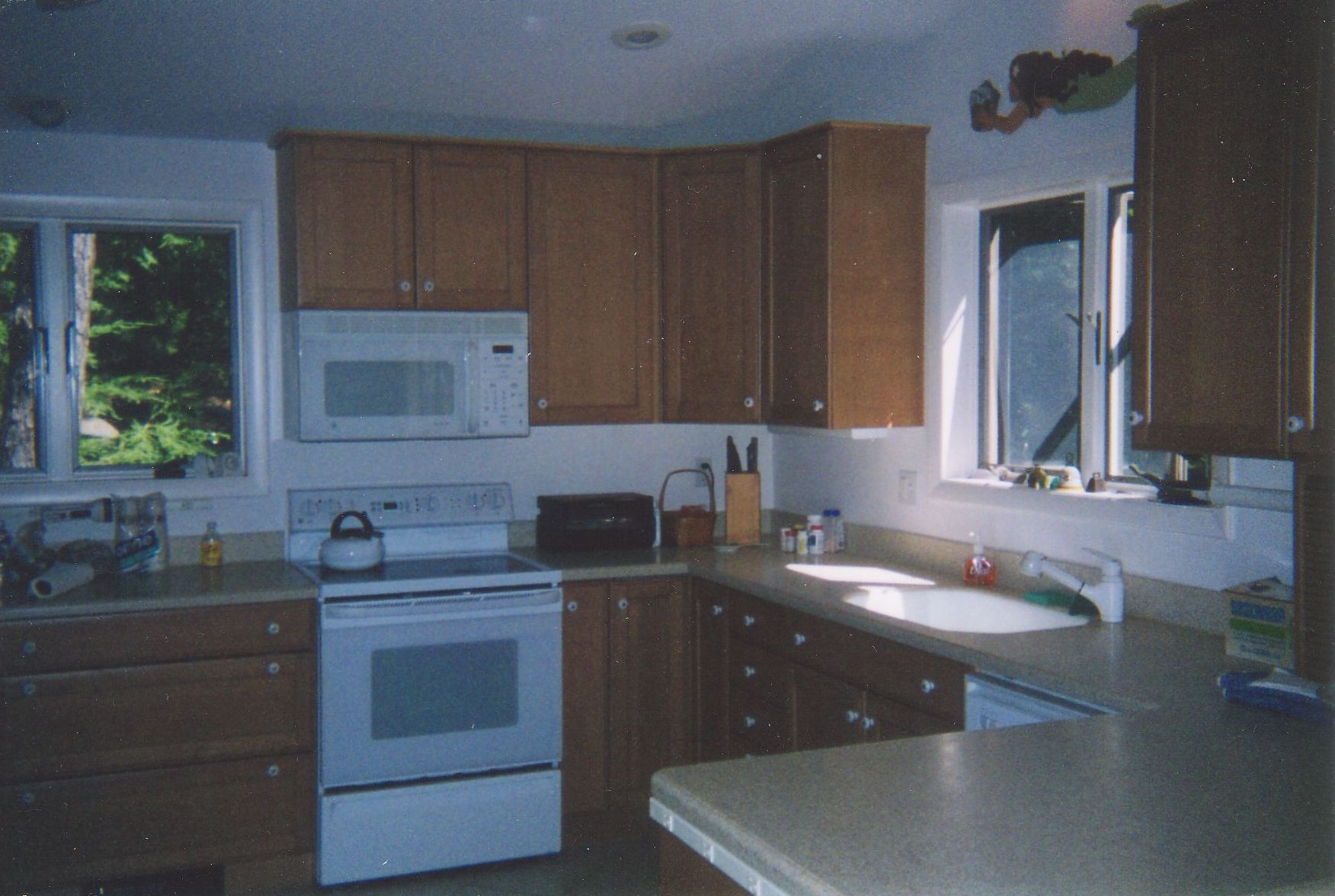 back porch from pond