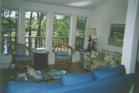 living room with view